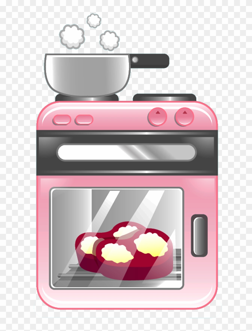 Doll Houses - Pink Stove Clipart #849944