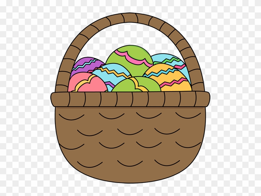 Pictures With The Easter Bunny - Basket Of Easter Eggs Clipart #849993