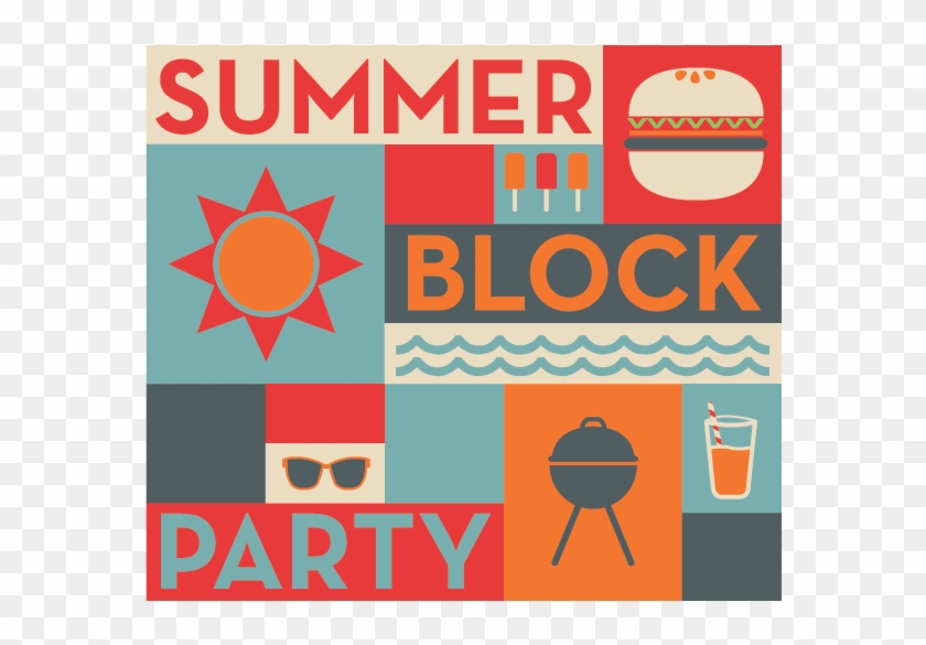 Pin Block Party Clip Art - Summer Block Party 2017 - Free Transparent PNG.....