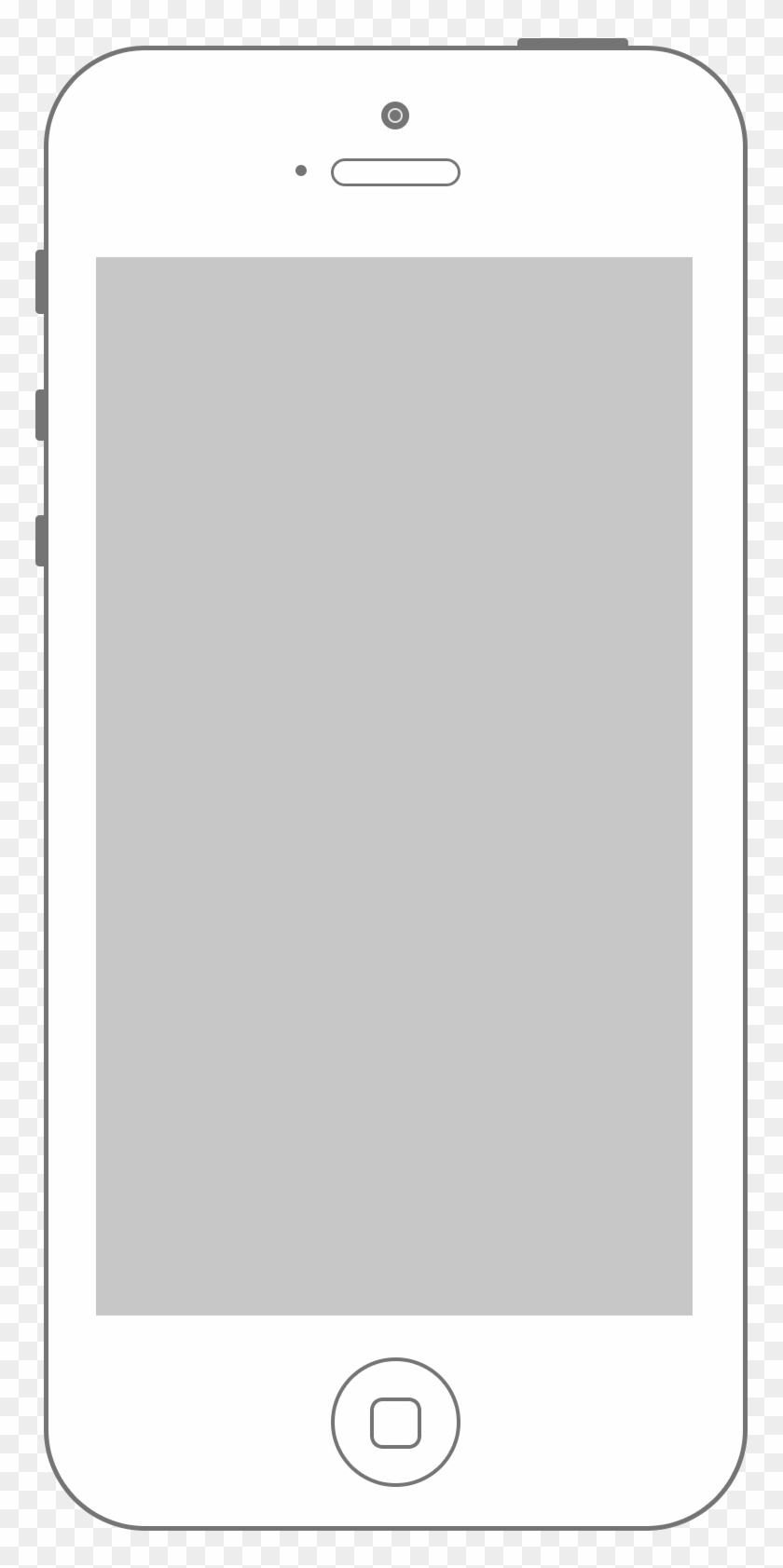 Iphone Clipart Horizontal - Ipad Icon White Png #850145