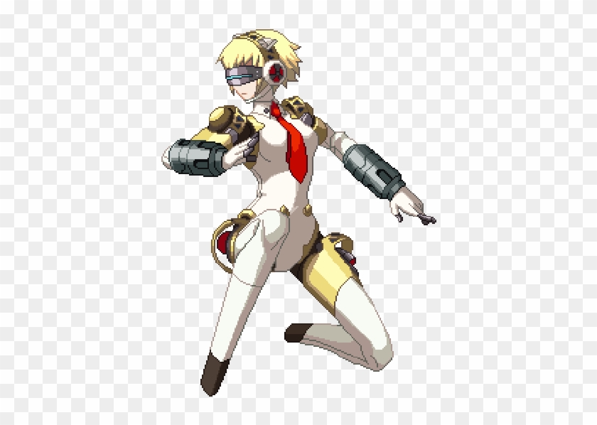 Best Part About New 2d Games Are The Sprite Gifs - Persona 4 Arena Aigis Sprites #850165