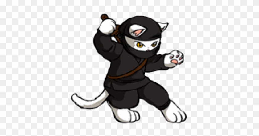 Ninja Cat Drawing - Ninja Cat Png #850325