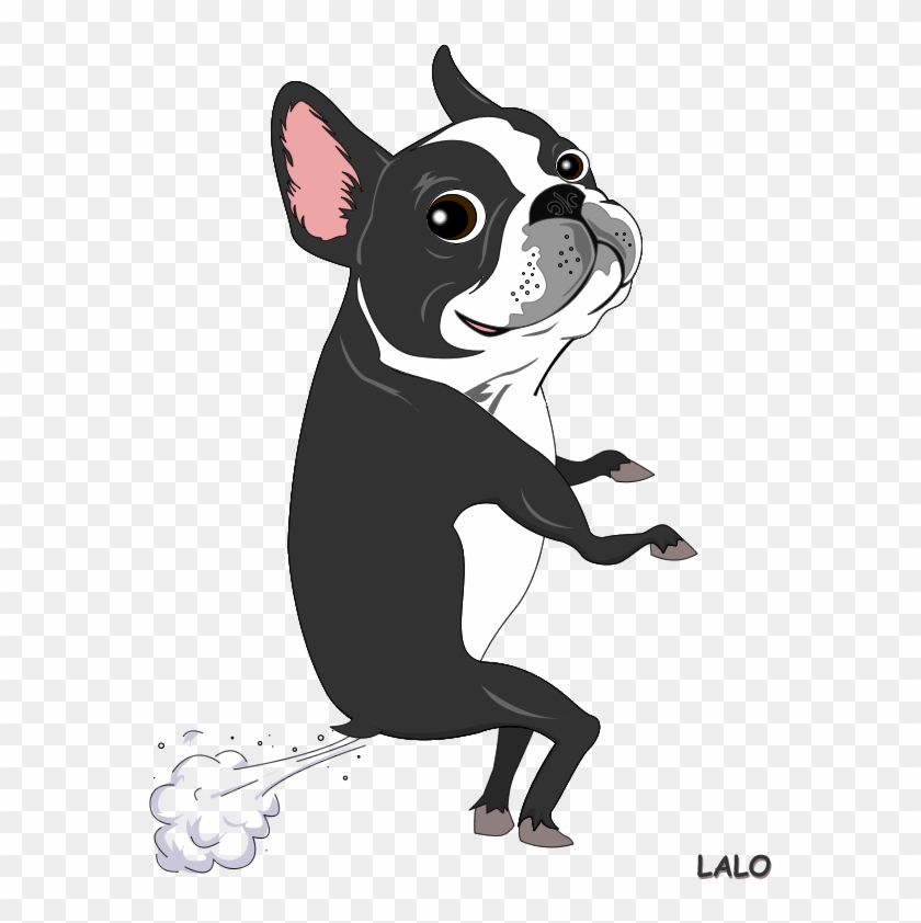 Boston Terrier Clipart I Love - Cute Cartoon Boston Terrier #850341