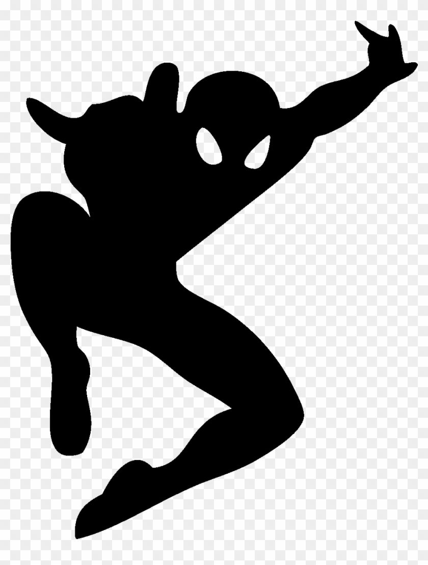 Gallery Of Spider Man Cliparts Silhouette Free Download - Wall Decal: Spiderman - Ultimate Spiderman Peel & #850345