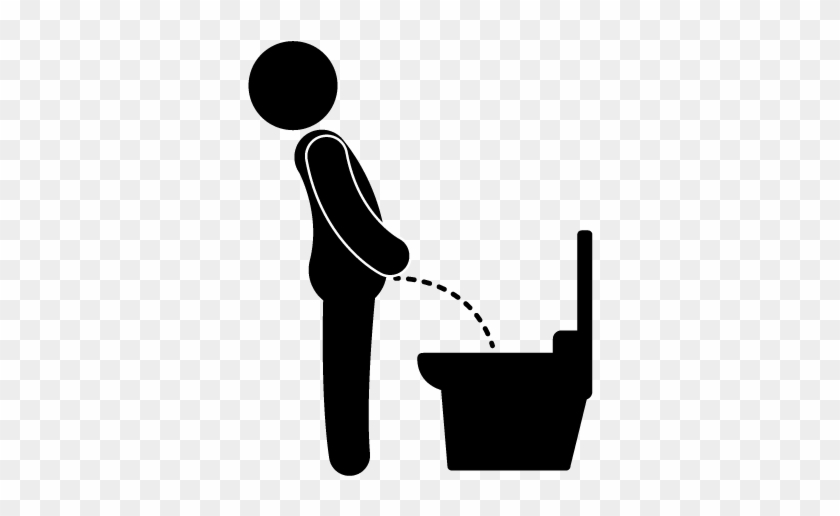 Urination Urine Toilet Clip Art - Pee In Toilet Clipart #850487