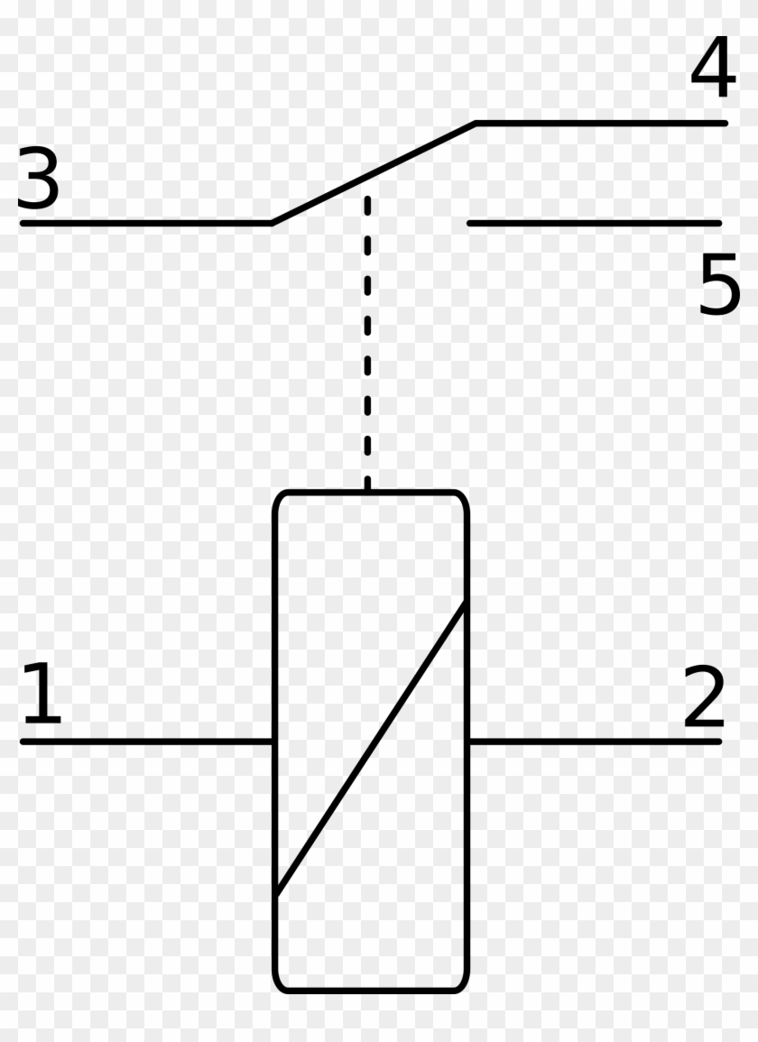 Astounding Clipart Electric Relay Symbol Circuit Relais - Electrical Symbol Relay Png #850500