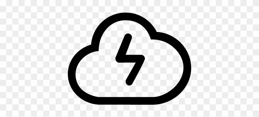 Electrical Storm Weather Symbol Vector - Icon #850548