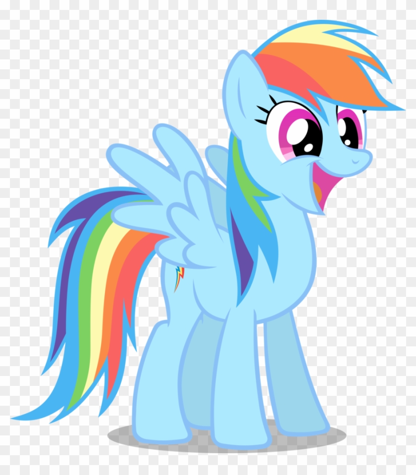Mlp Rainbow Dash Happy Vector For Kids - Daring Do Pony Equestria Girls #850632