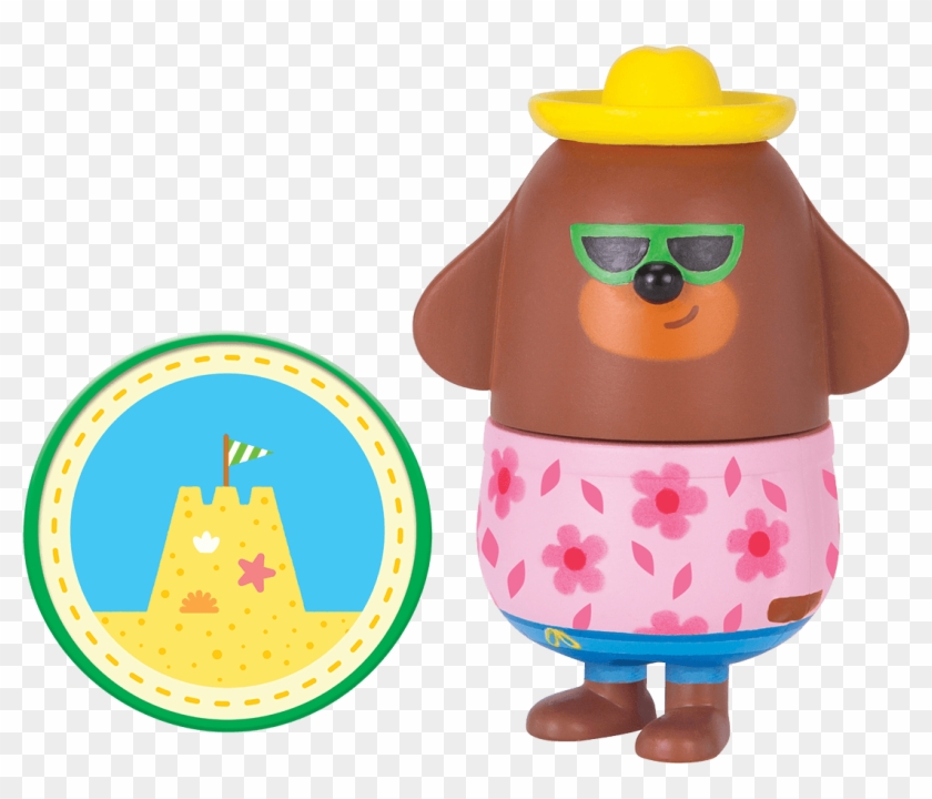 Duggee With Sand Castle Badge - Space Needle #850659