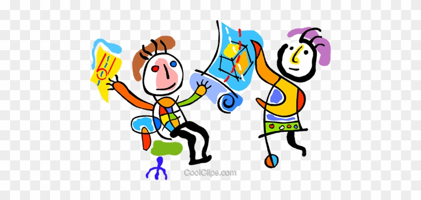 Sharing Ideas Royalty Free Vector Clip Art Illustration - Clip Art Sharing Ideas #850671