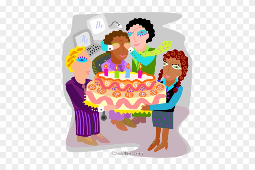 Employee Birthday Party Royalty Free Vector Clip Art - Happy Birthday Surprise Party #850685