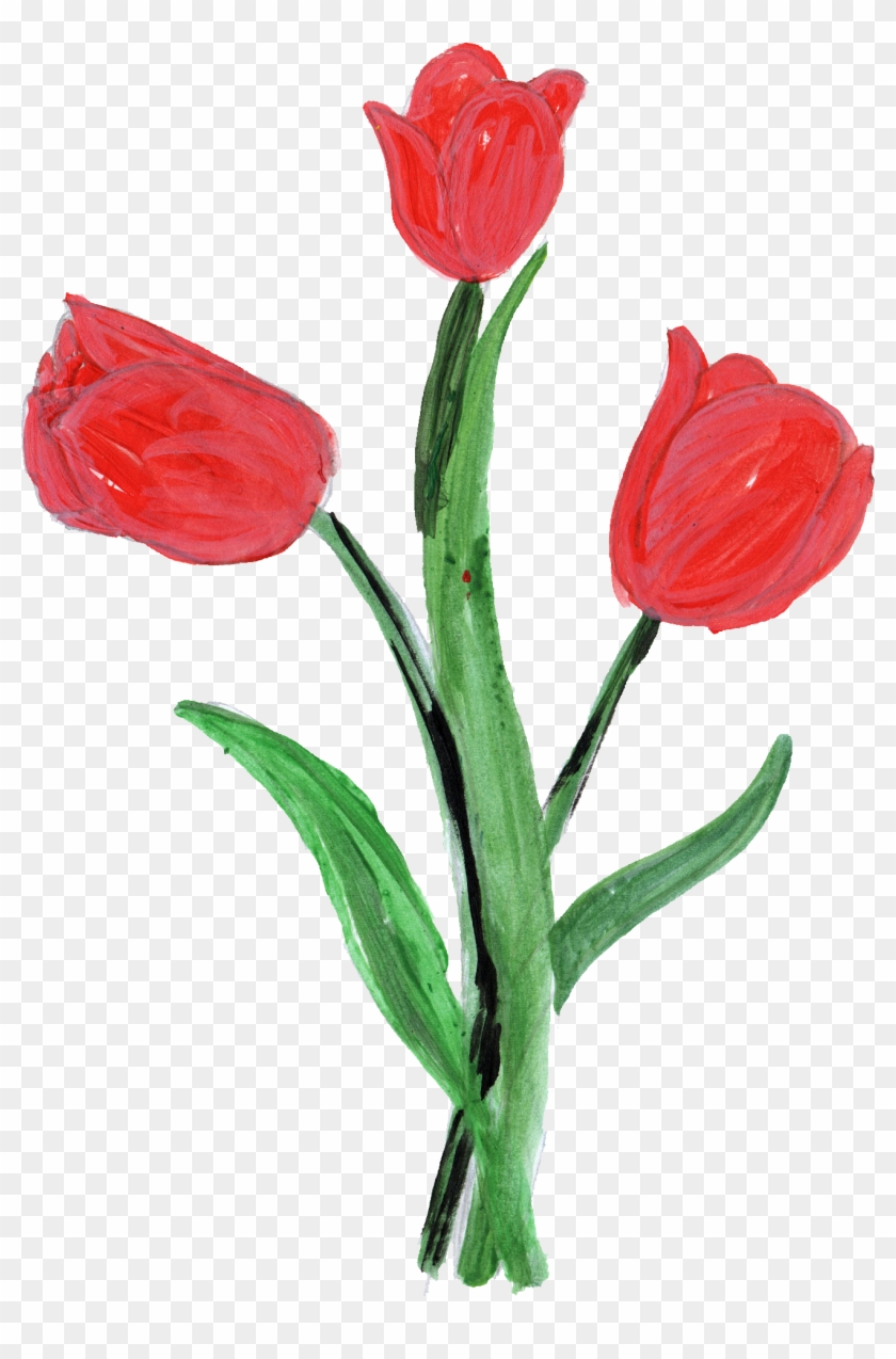 Free Download - Flower With Stem Paint #850750