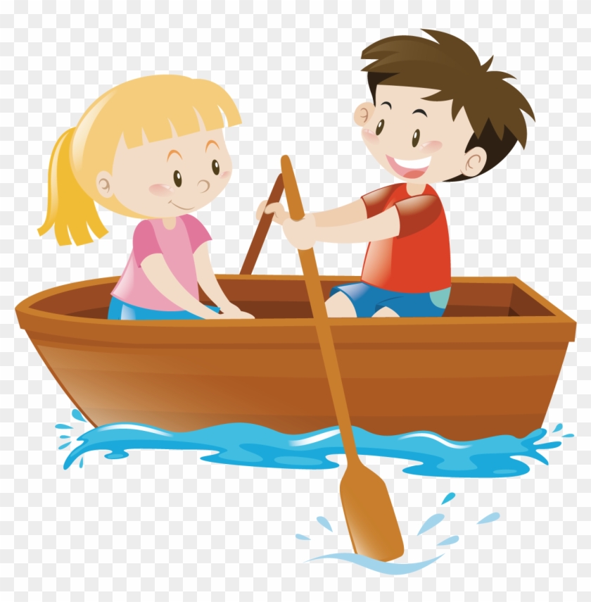 Rowing Boat Clip Art - Row Boat Clipart #851095