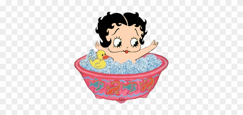 Toddler Betty Boop In A Glittering Bubble Bath With - Betty Boop In Jeans #851198