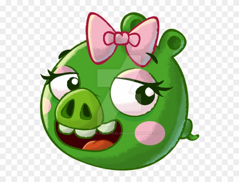 Female Pig By Koshechkazlatovlaska - Angry Birds Girl Pig #851263