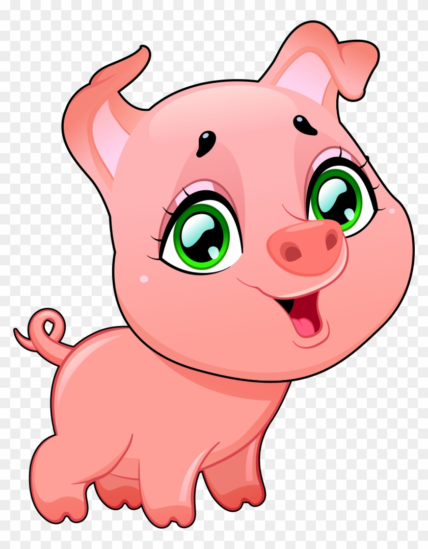 17，可使用adobe - Cute Cartoon Pig Png #851291