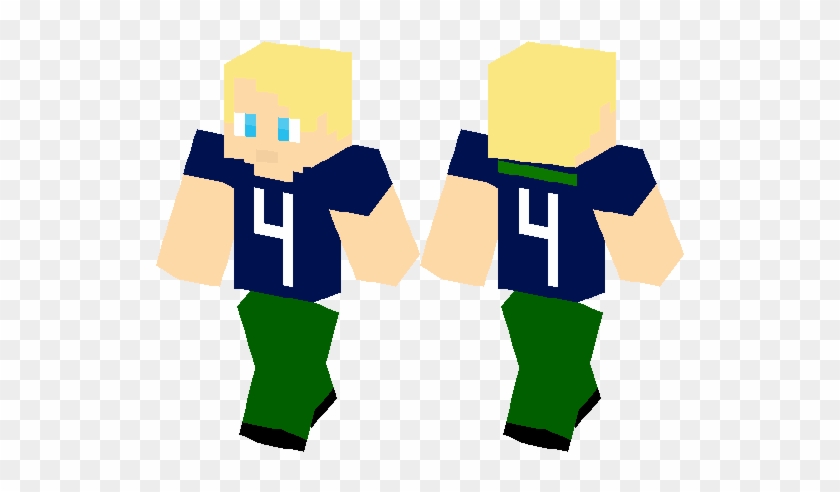 Blonde Hair Blue Eyes Football Player Guy - Minecraft Skins Blonde Blue Eyes Boy #851485