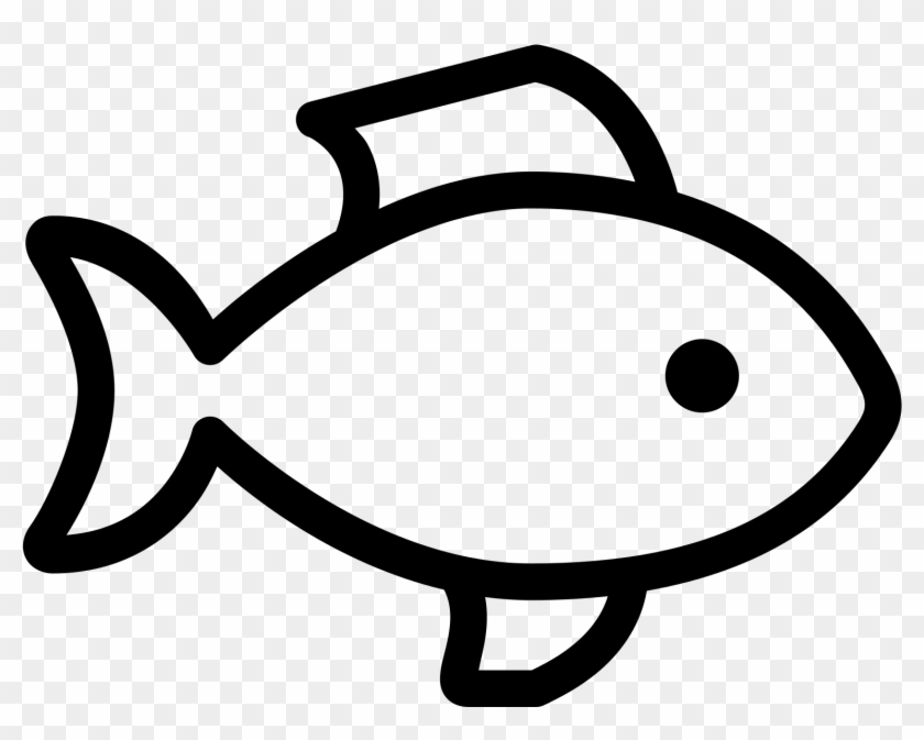 Drawn Fish Culinary - Fish Clip Art Images Black And White Simple