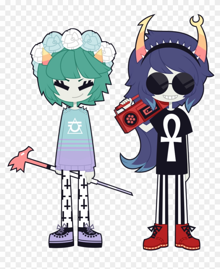 Pastel Goth Soft Grunge Terezi And Vriska By Rampagemeerkatx566 - Soft Grunge Vs Pastel Goth #851556