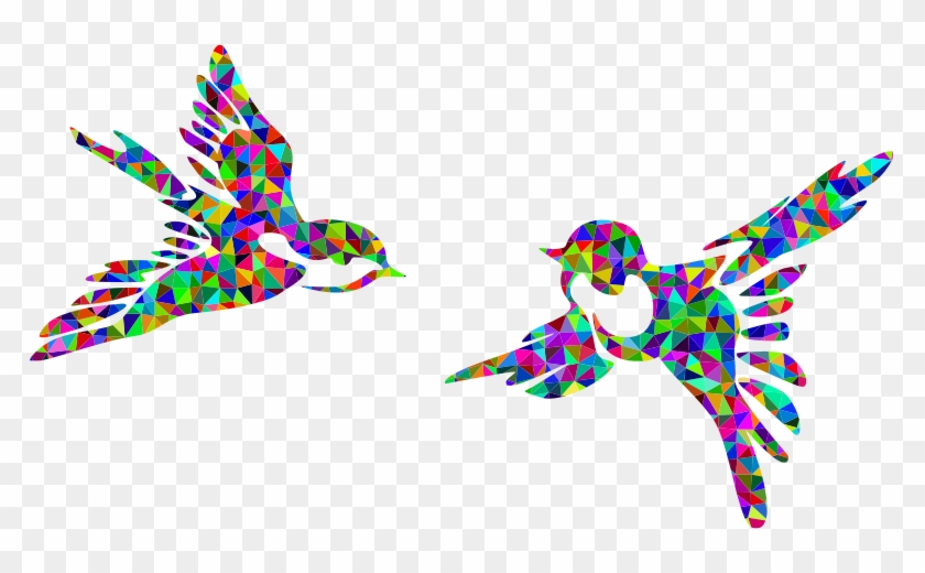 Medium Image - Colorful Bird Flying Clipart #851615