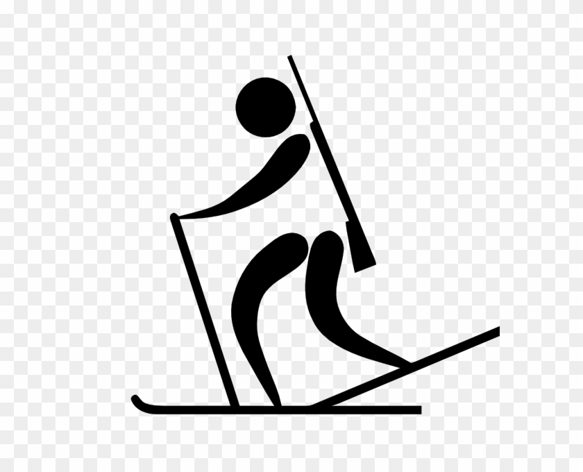 Olympic Sports Biathlon Pictogram Clip Art - Biathlon Olympics Logo #851812