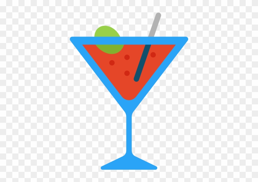 Cocktail Free Icon - Cocktail Flat Png #851844