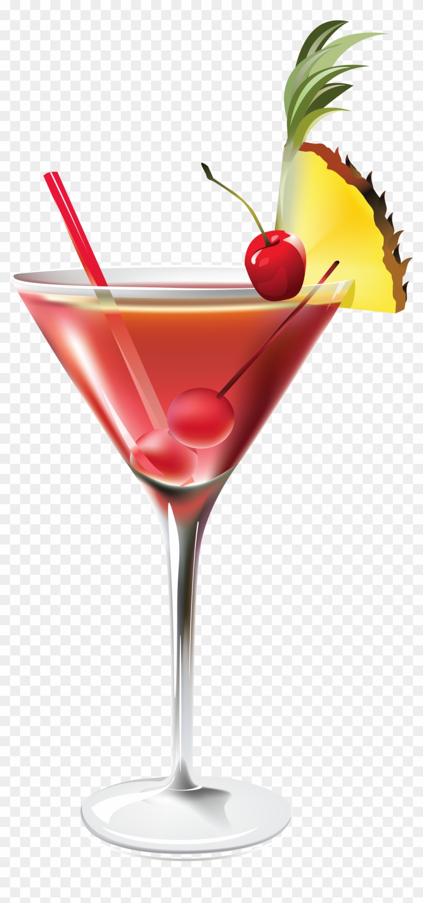 Cocktail With Pineapple Png Clipart Picture - Clipart Cocktails #851878