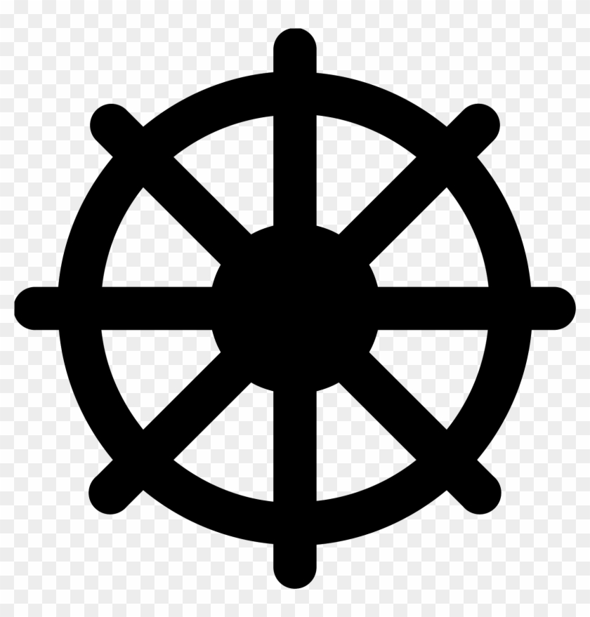 The Icon Is Shaped Like A Circle And Inside The Circle - Buddha Wheel #851940