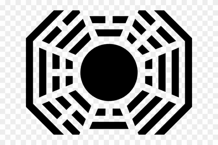 Dharma Clipart - Dharma Octagon Symbol Wall Clock #851949