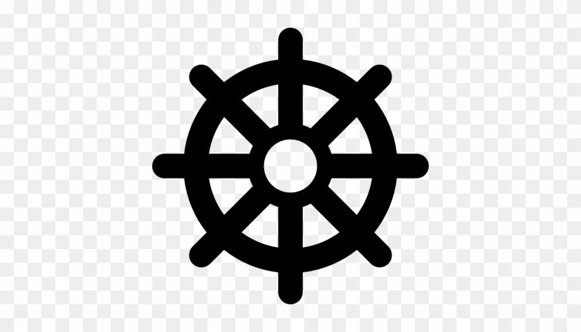 Buddhism Wheel Vector - Dharma Chakra With Hand #851981
