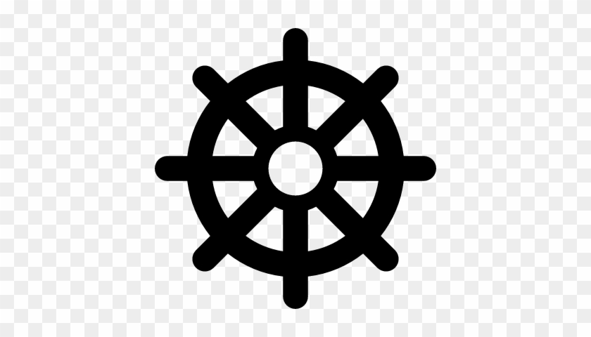 Buddhism Wheel Vector - Dharma Chakra With Hand #851981