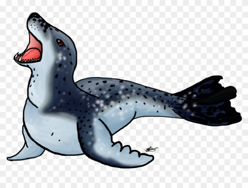 Leopard Seal Clipart Cute - Harbor Seal #852179