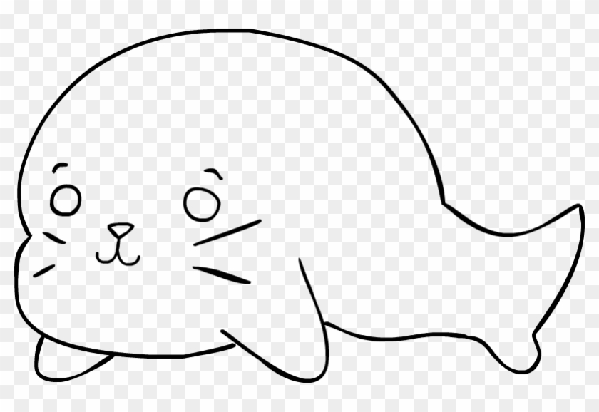 Seal Line Drawing - Line Art #852261