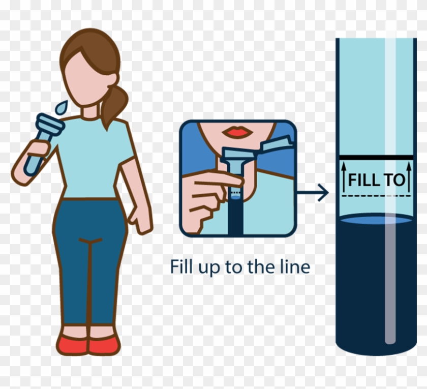 Fill The Tube All The Way To The Fill Line Excluding - Saliva Collection Tube #852263