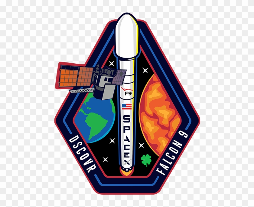 Mission Patch - Cafepress Dscovr Launch Logo 5'x7'area Rug #852271