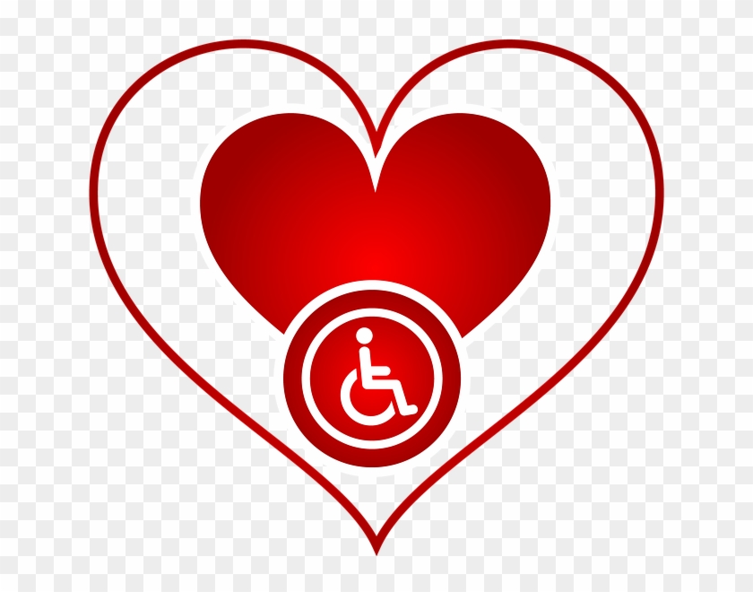 Sign, Emblem, Logo, Disabled, Love, Heart, Icon, Design - Disabled People Having Fun And A Heart #852287