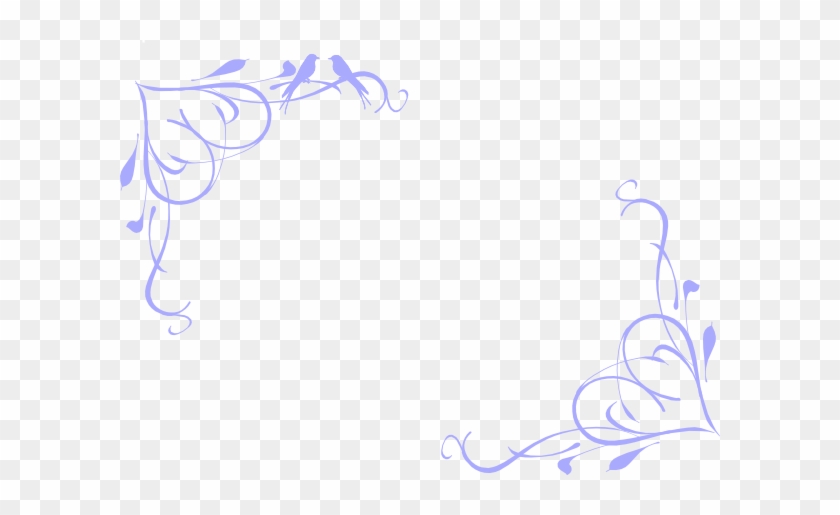 Purple Wedding Border Clipart #852320