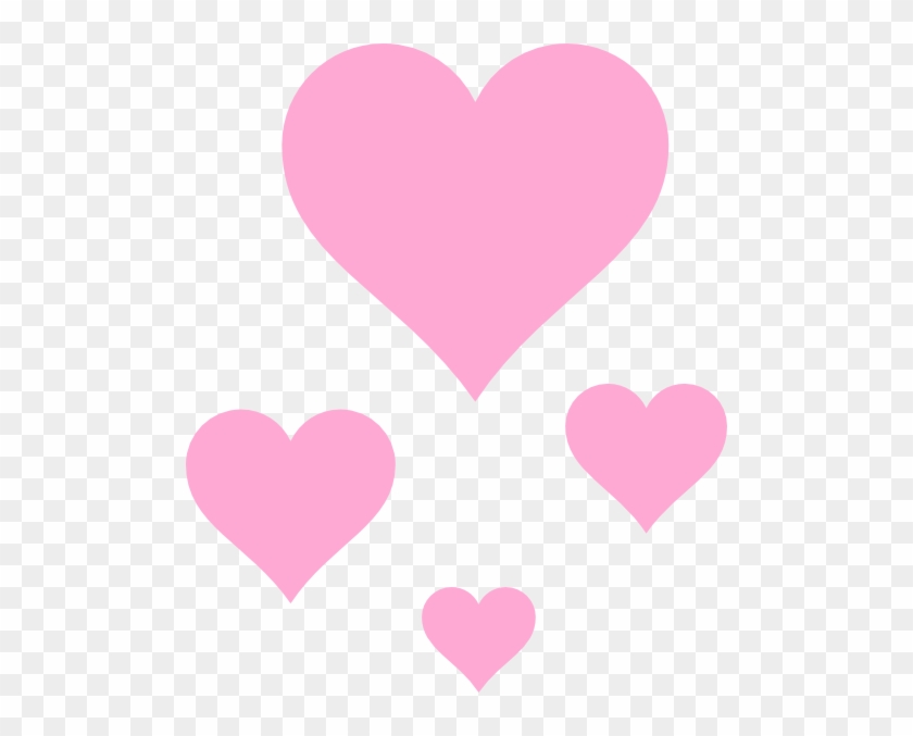 Love Clipart Pink Heart - Small Pink Hearts Png #852339