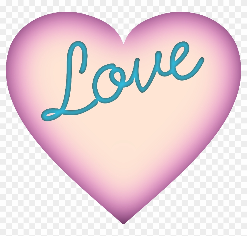 Love Art Images - Pink Love Heart Shower Curtain #852361