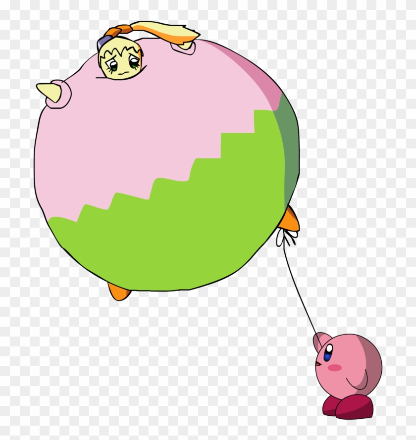 Kirby And The Rainbow Curse Balloon Clip Art - Balloon Kirby #852463