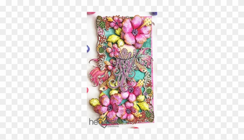 Coral Reef And Pink Hibiscus - Cushion #852513