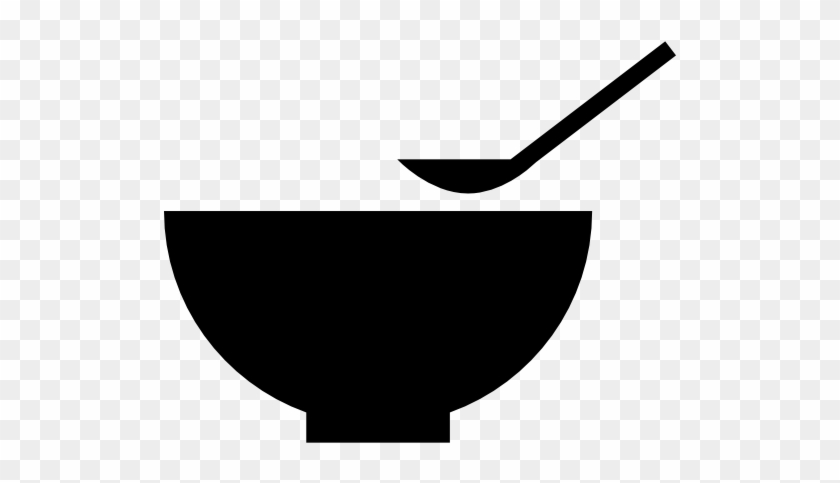Bowl And Spoon Vector - Bowl With Spoon Transparent #852875