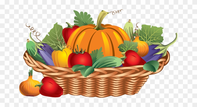 Bowl Clipart Vegetable Pencil And In Color Bowl Clipart - Basket Of Vegetables Clipart #852880