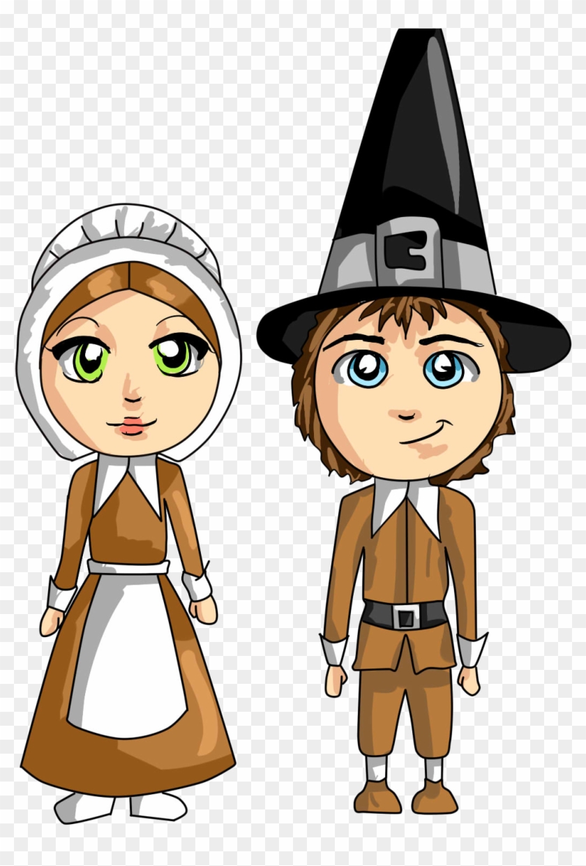 Pilgrim Thanksgiving Clipart - Pilgrim Cartoon Clipart #852970