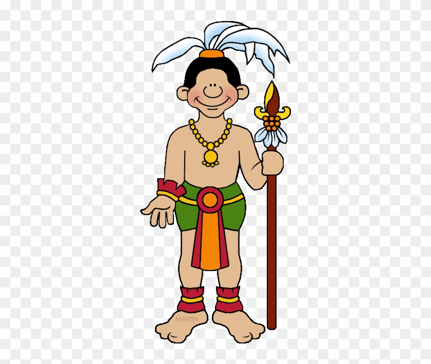 Maya Clip Art By Phillip Martin, Maya Man - Mayan Person Cartoon #852978