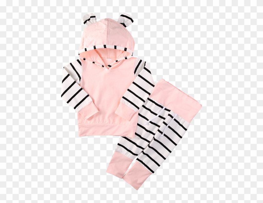Pink Stripe Clothing Set - Baby Outfits For Girls #853051