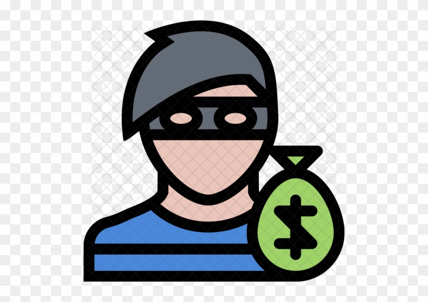 Robber, Law, Crime, Judge, Court, Police Icon - Icon Crime Png #853141