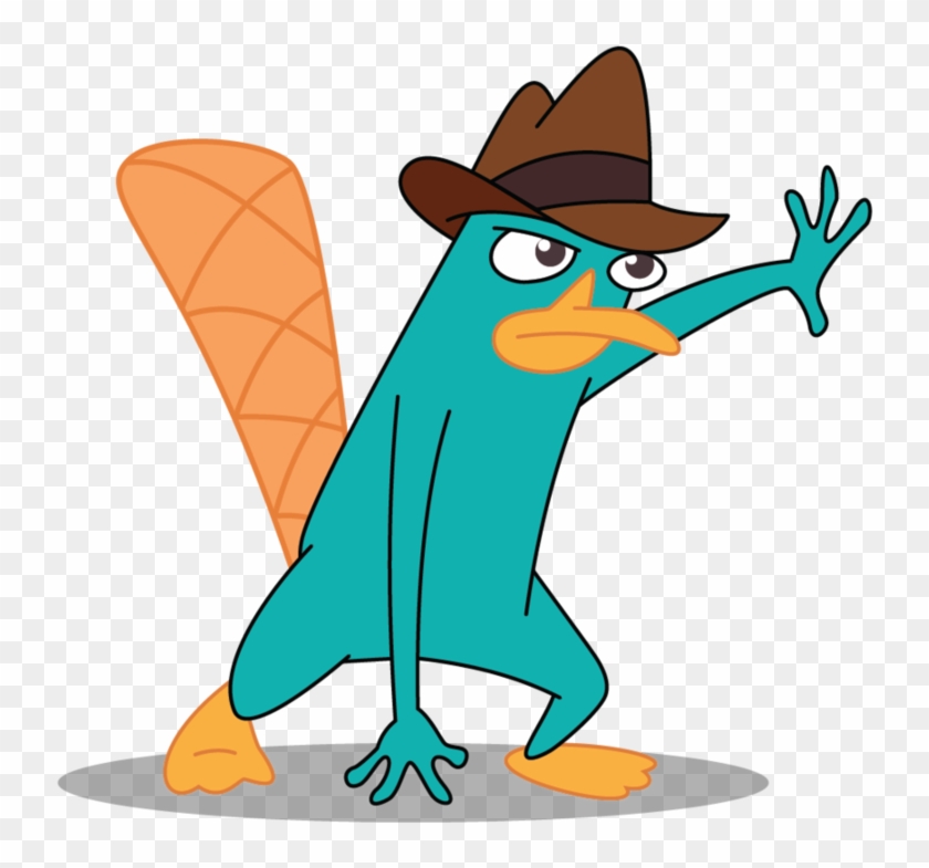 Great Pose - Perry The Platypus Vector #853181