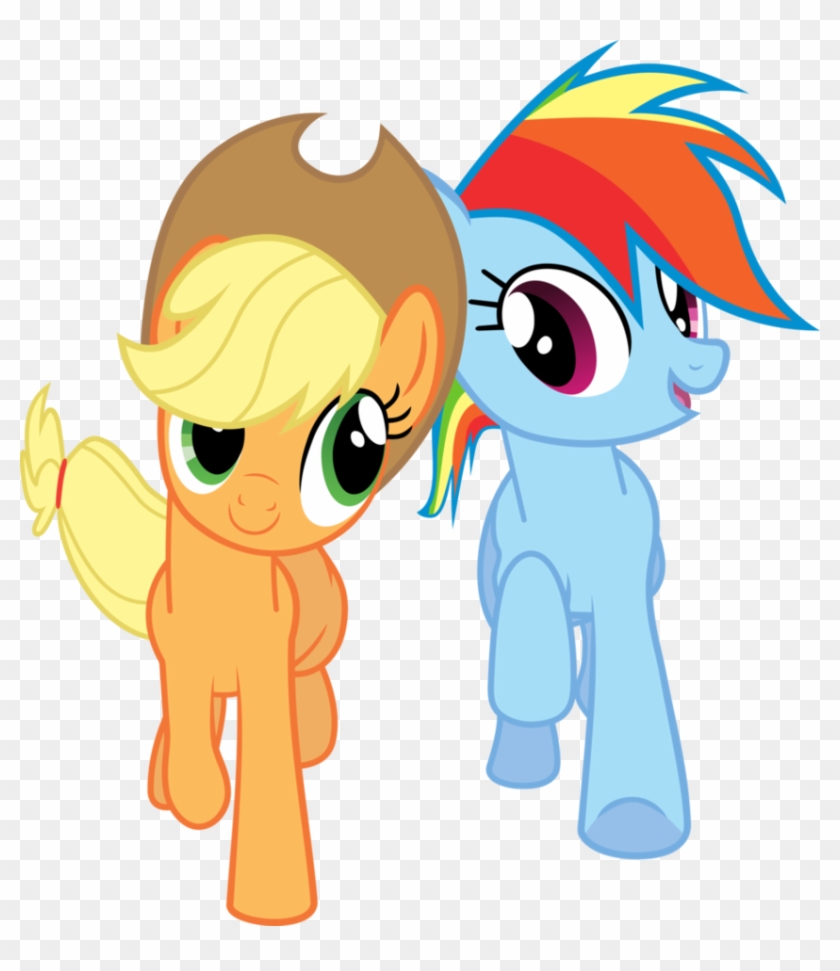Applejack And Rainbow Dash Mlp #853262