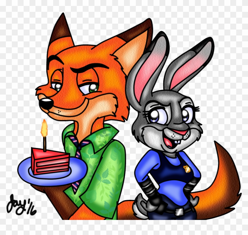 Nick And Judy Hopps By Jayfoxfire - Lt. Judy Hopps #853288